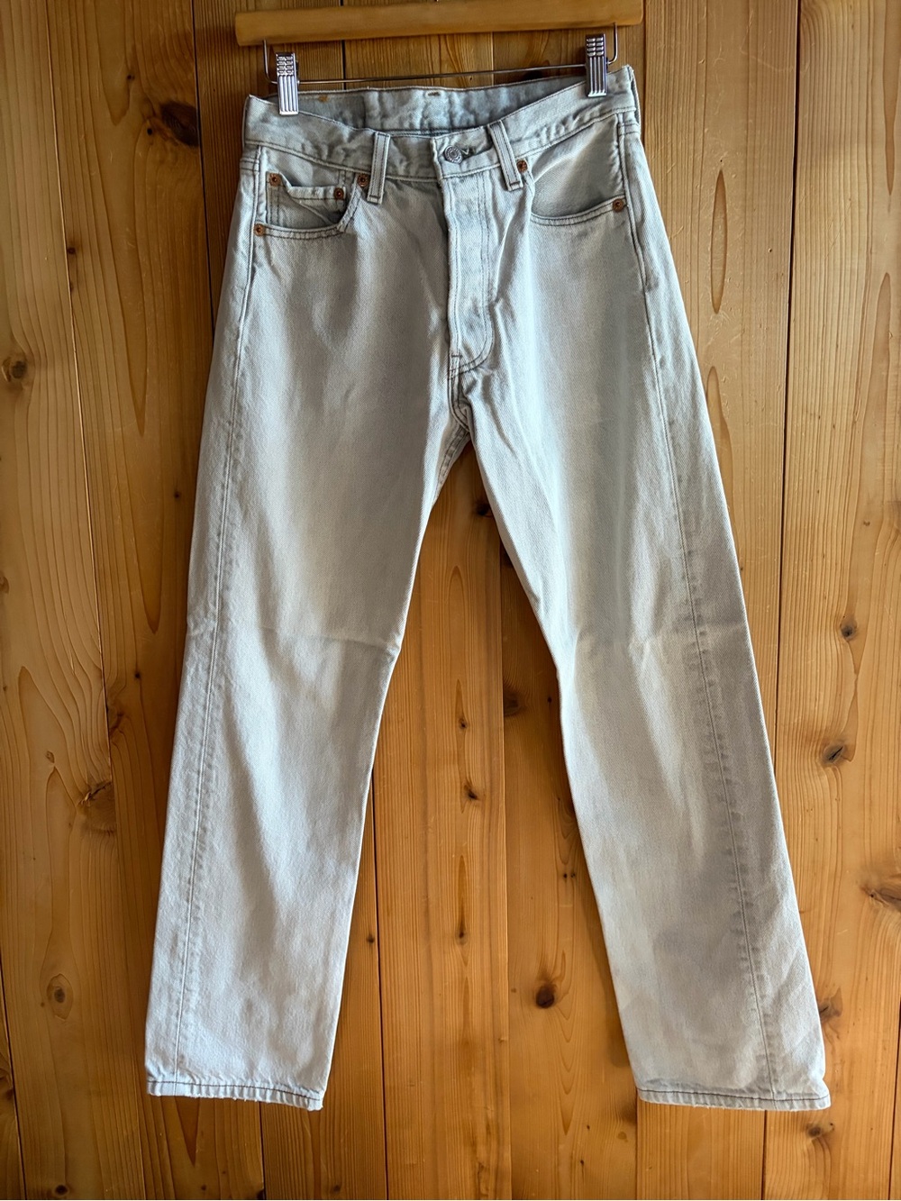 80s/90s 501 vintage Levi’s jeans light gray